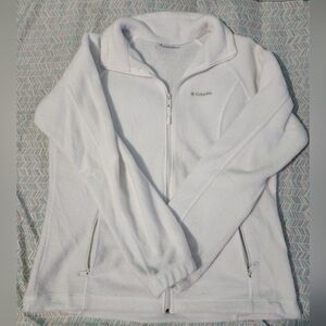 Columbia Soft White Fleece Jacket